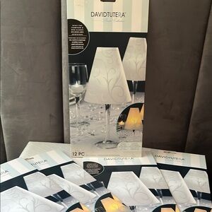 David Tutera Bridal Collection set of 60 Cream Candle Lampshades
